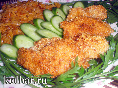 куриное филе в кунжуте фото 